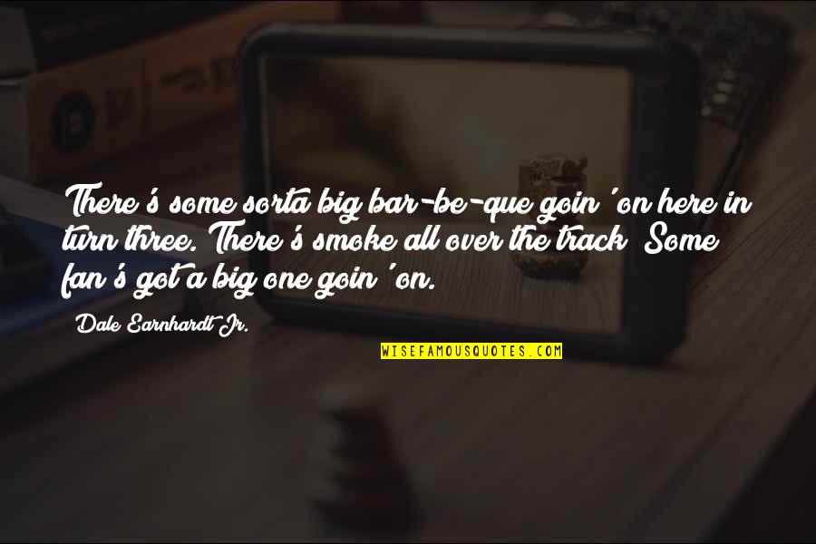 Big Smoke Quotes By Dale Earnhardt Jr.: There's some sorta big bar-be-que goin' on here