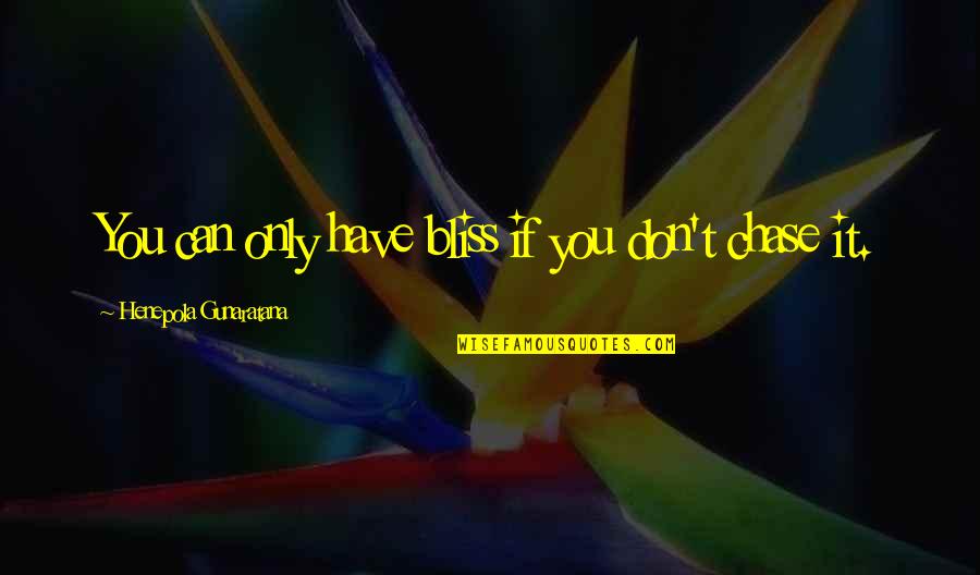 Bigcharts Stock Quotes By Henepola Gunaratana: You can only have bliss if you don't