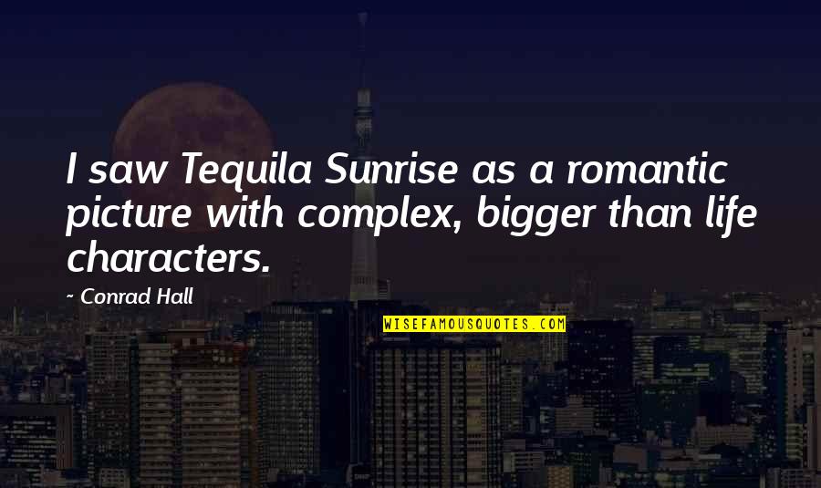 Bigger Than Life Quotes By Conrad Hall: I saw Tequila Sunrise as a romantic picture