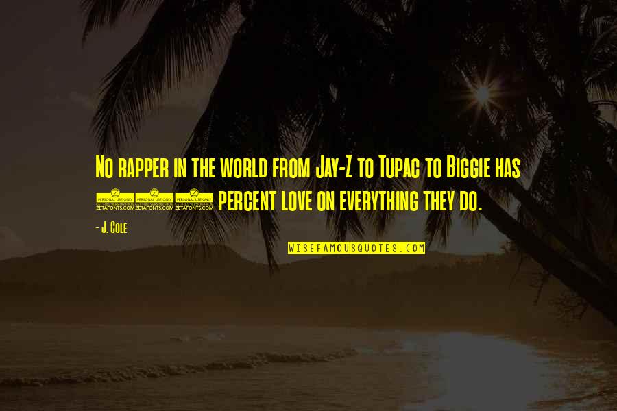 Biggie Rapper Quotes By J. Cole: No rapper in the world from Jay-Z to