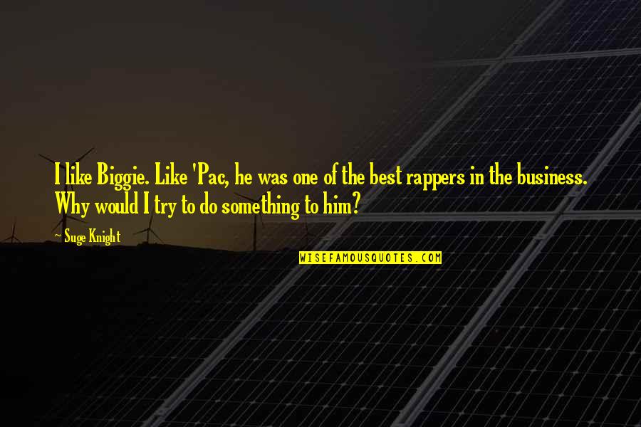 Biggie's Best Quotes By Suge Knight: I like Biggie. Like 'Pac, he was one Biggie's Best Quotes By Suge Knight: I like Biggie. Like 'Pac, he was one