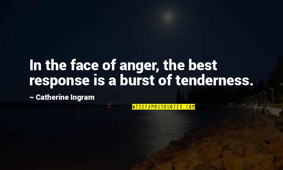 Biguine Sombreffe Quotes By Catherine Ingram: In the face of anger, the best response Biguine Sombreffe Quotes By Catherine Ingram: In the face of anger, the best response