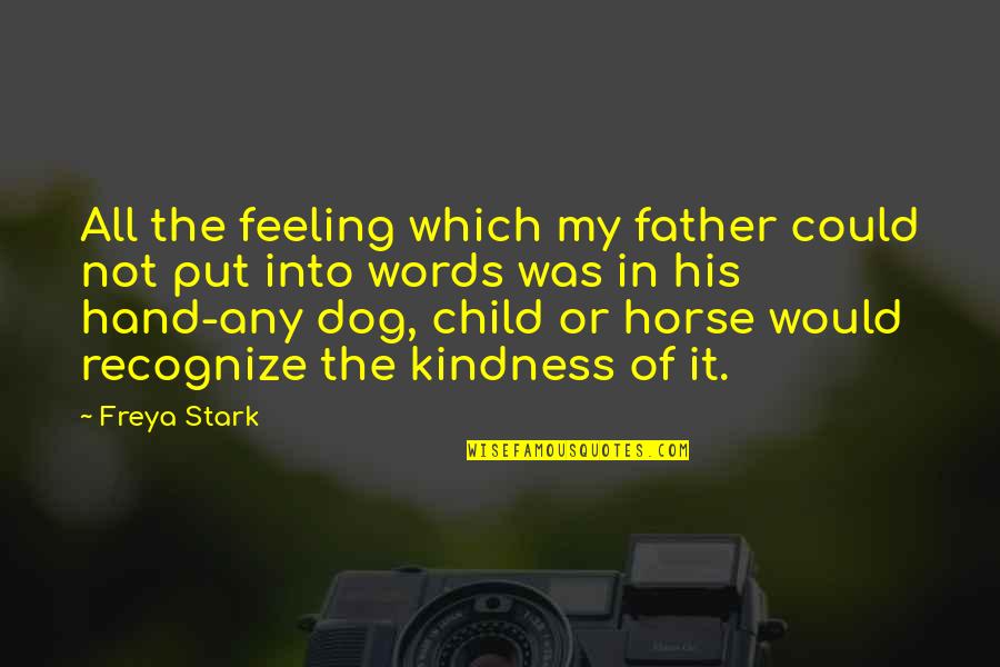 Bigus Canarius Quotes By Freya Stark: All the feeling which my father could not Bigus Canarius Quotes By Freya Stark: All the feeling which my father could not