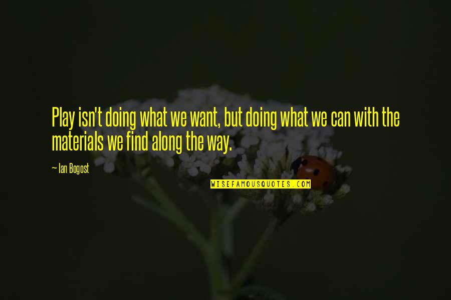 Bikash Logo Quotes By Ian Bogost: Play isn't doing what we want, but doing Bikash Logo Quotes By Ian Bogost: Play isn't doing what we want, but doing