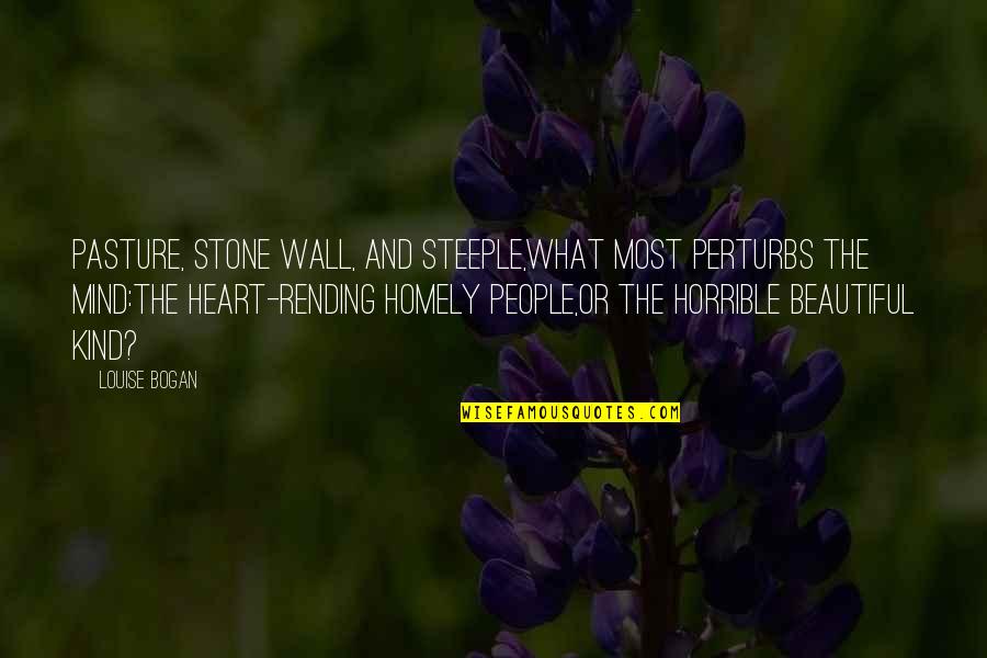 Bike Haters Quotes By Louise Bogan: Pasture, stone wall, and steeple,What most perturbs the