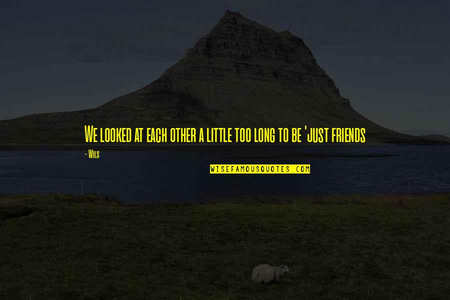 Bikila Vibram Quotes By Wils: We looked at each other a little too