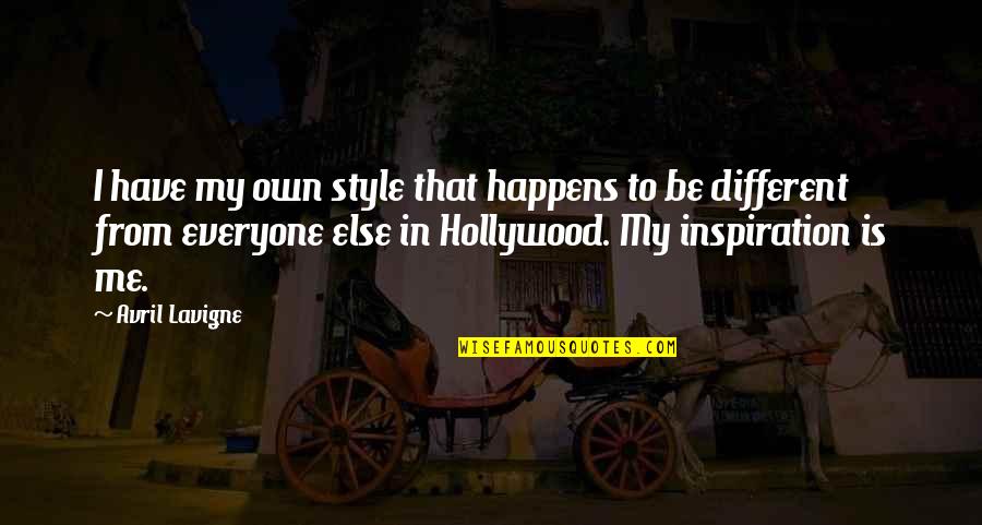 Bilicic Lazard Quotes By Avril Lavigne: I have my own style that happens to Bilicic Lazard Quotes By Avril Lavigne: I have my own style that happens to