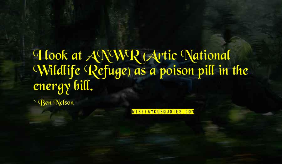 Bill Ben Quotes By Ben Nelson: I look at ANWR (Artic National Wildlife Refuge)