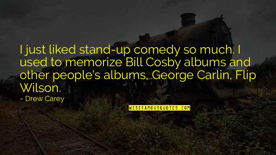 Bill Wilson Quotes By Drew Carey: I just liked stand-up comedy so much. I