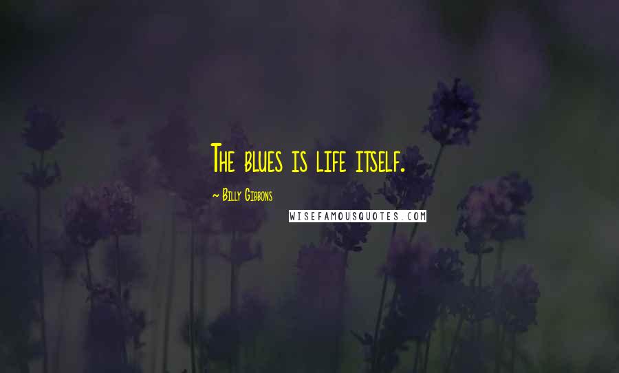 Billy Gibbons quotes: The blues is life itself.