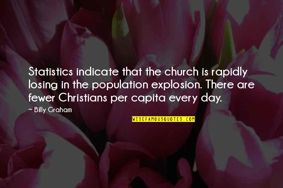 Billy Graham In Quotes By Billy Graham: Statistics indicate that the church is rapidly losing