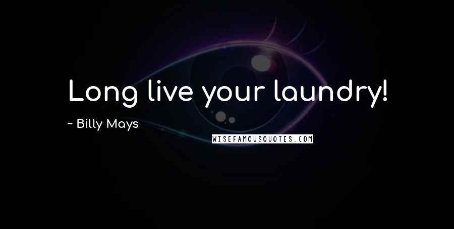 Billy Mays quotes: Long live your laundry!