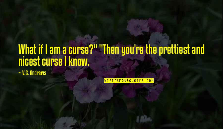 Bina Das Quotes By V.C. Andrews: What if I am a curse?" "Then you're