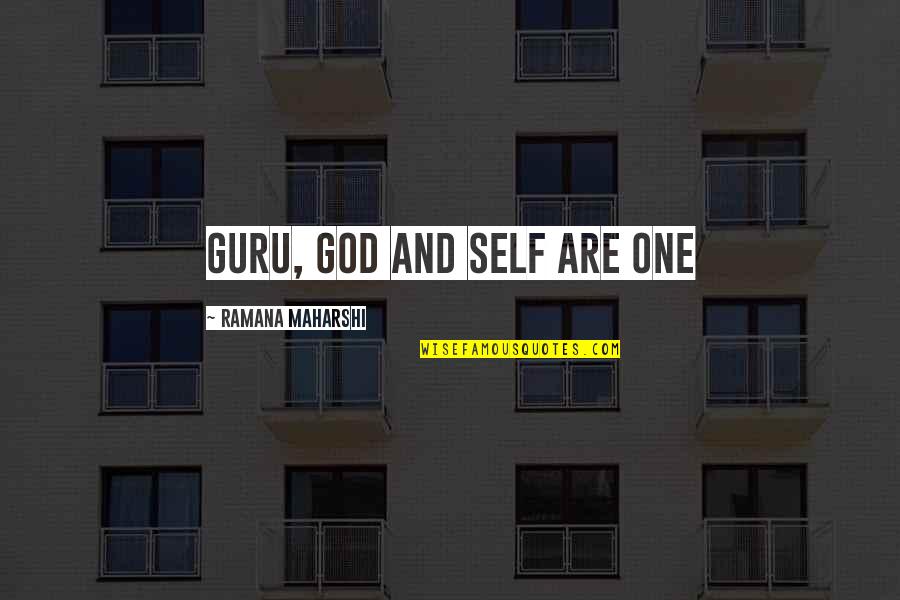 Bineesh Bastin Quotes By Ramana Maharshi: Guru, God and Self are One