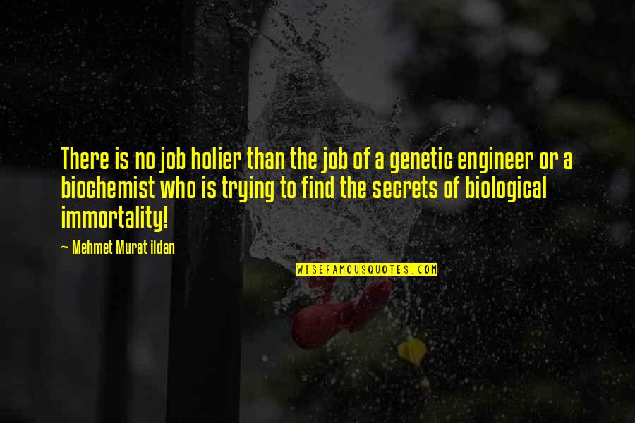 Biochemist Quotes By Mehmet Murat Ildan: There is no job holier than the job