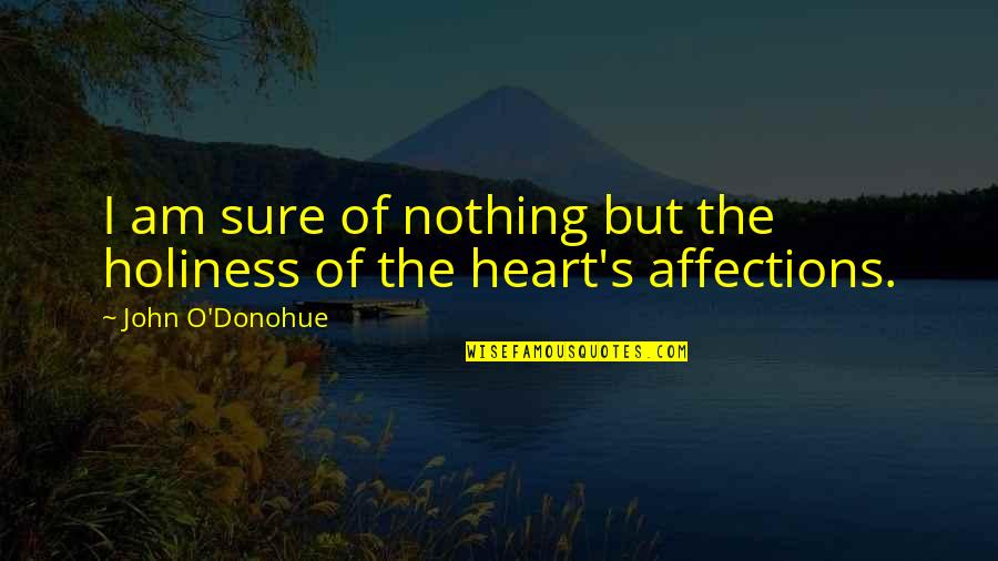 Bion Group Quotes By John O'Donohue: I am sure of nothing but the holiness Bion Group Quotes By John O'Donohue: I am sure of nothing but the holiness