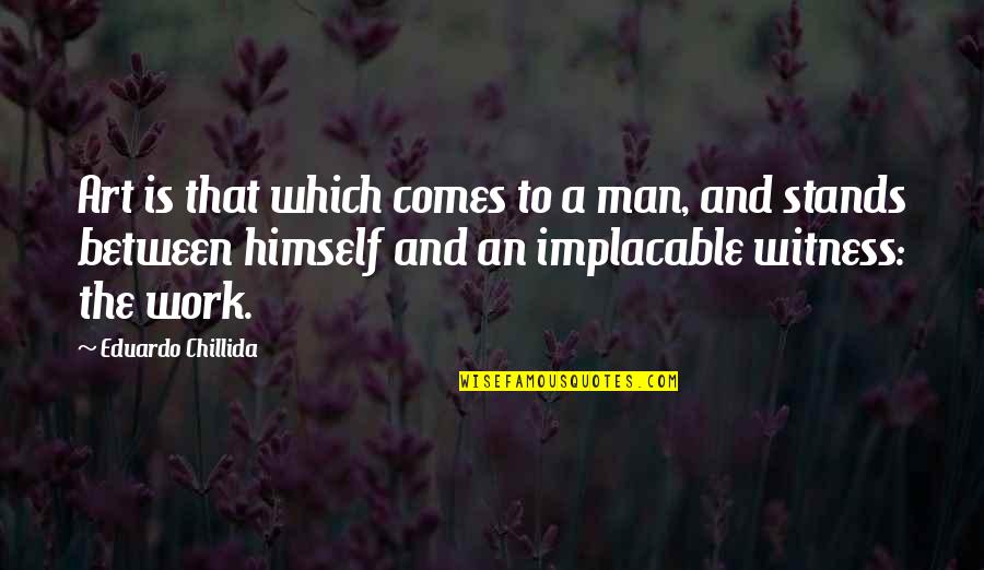 Bioplastics Quotes By Eduardo Chillida: Art is that which comes to a man, Bioplastics Quotes By Eduardo Chillida: Art is that which comes to a man,