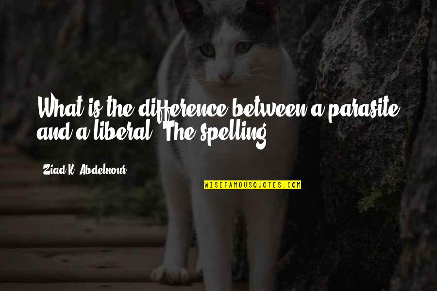 Bioregionalisme Quotes By Ziad K. Abdelnour: What is the difference between a parasite and