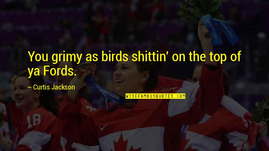 Bird Quotes By Curtis Jackson: You grimy as birds shittin' on the top