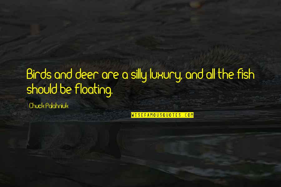 Birds And Quotes By Chuck Palahniuk: Birds and deer are a silly luxury, and