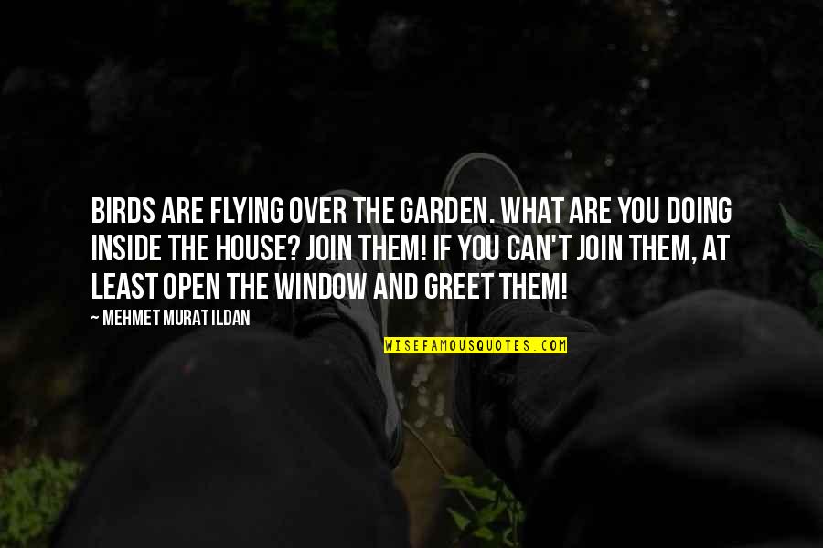 Birds Flying Quotes By Mehmet Murat Ildan: Birds are flying over the garden. What are