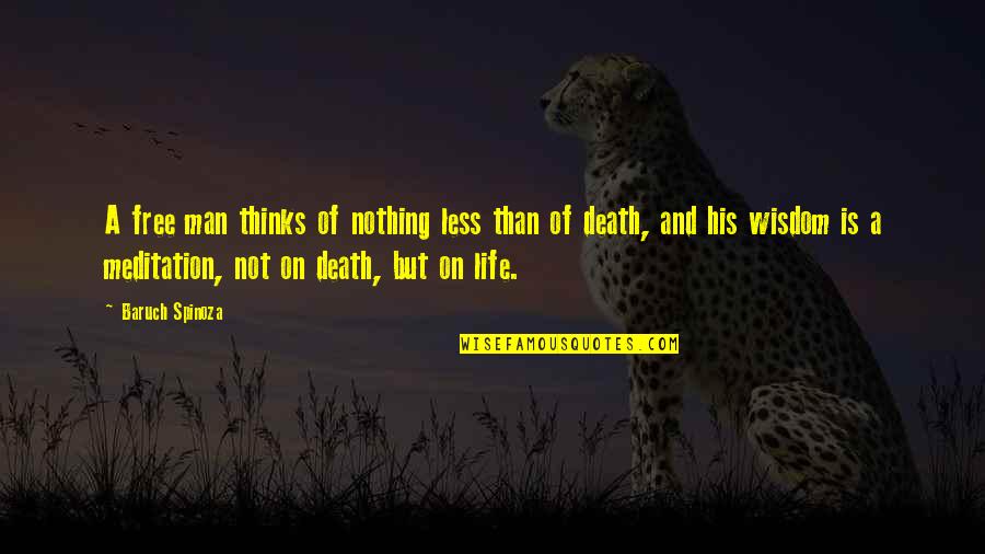 Birman Cats Quotes By Baruch Spinoza: A free man thinks of nothing less than Birman Cats Quotes By Baruch Spinoza: A free man thinks of nothing less than