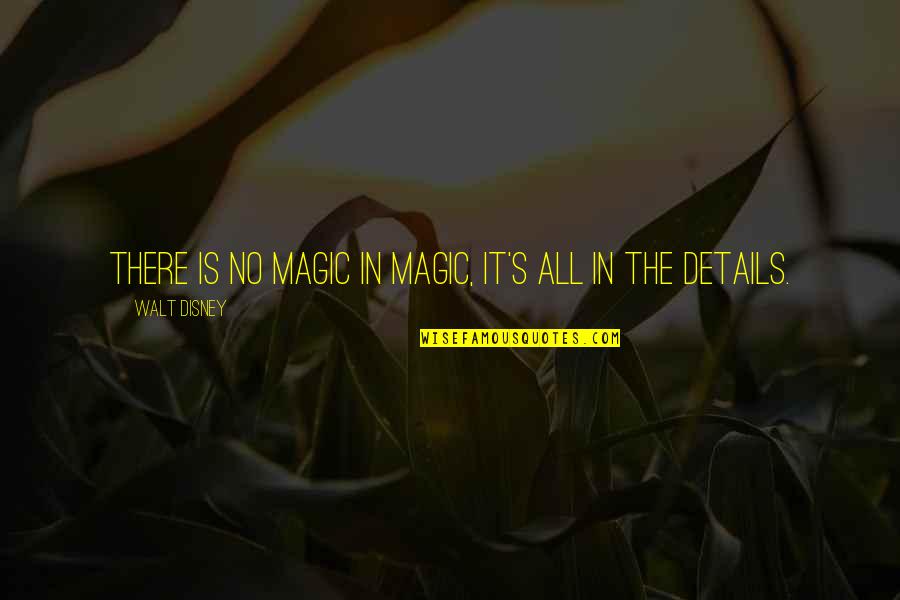 Birmingham Cameras Quotes By Walt Disney: There is no magic in magic, it's all Birmingham Cameras Quotes By Walt Disney: There is no magic in magic, it's all