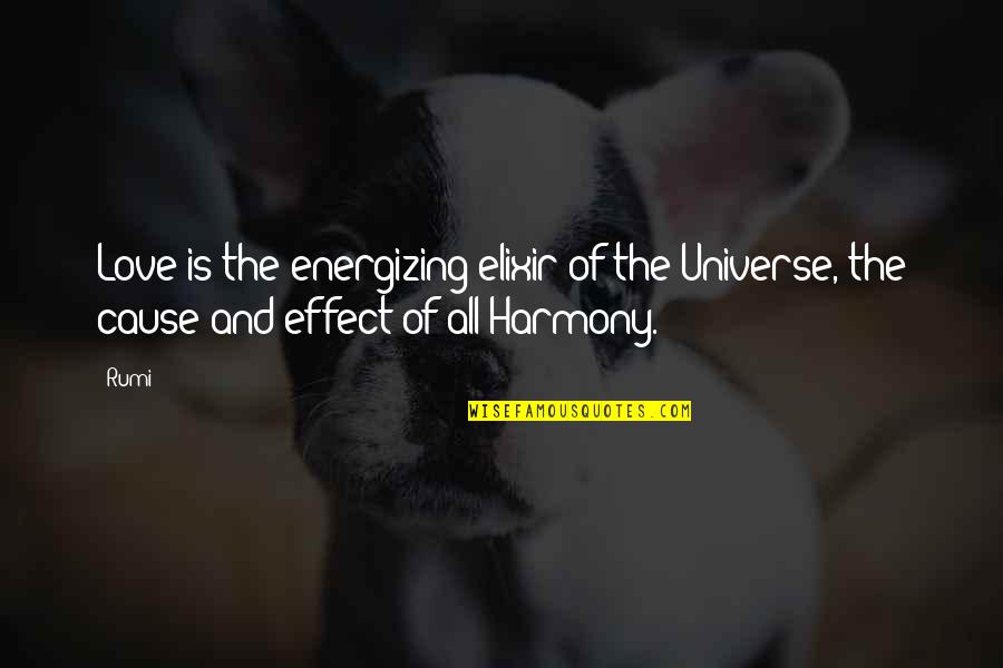 Birthday Greeting Card Quotes By Rumi: Love is the energizing elixir of the Universe,