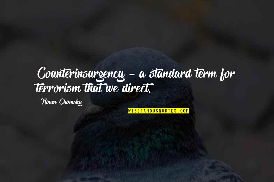 Birthday Wishes For Sister In Law Quotes By Noam Chomsky: Counterinsurgency - a standard term for terrorism that