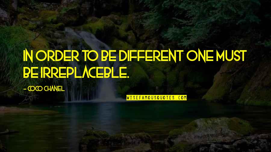 Birthing The Miraculous Quotes By Coco Chanel: In order to be different one must be