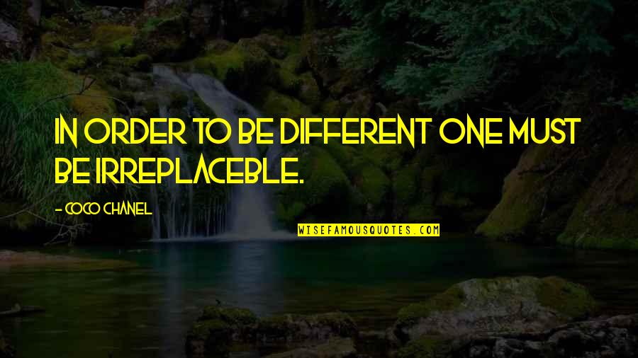 Birthing The Miraculous Quotes By Coco Chanel: In order to be different one must be Birthing The Miraculous Quotes By Coco Chanel: In order to be different one must be