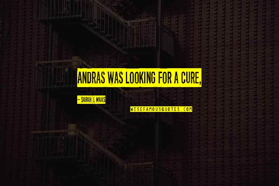 Birty Quotes By Sarah J. Maas: Andras was looking for a cure,