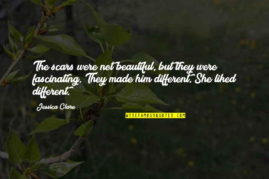 Bisty Arab Quotes By Jessica Clare: The scars were not beautiful, but they were