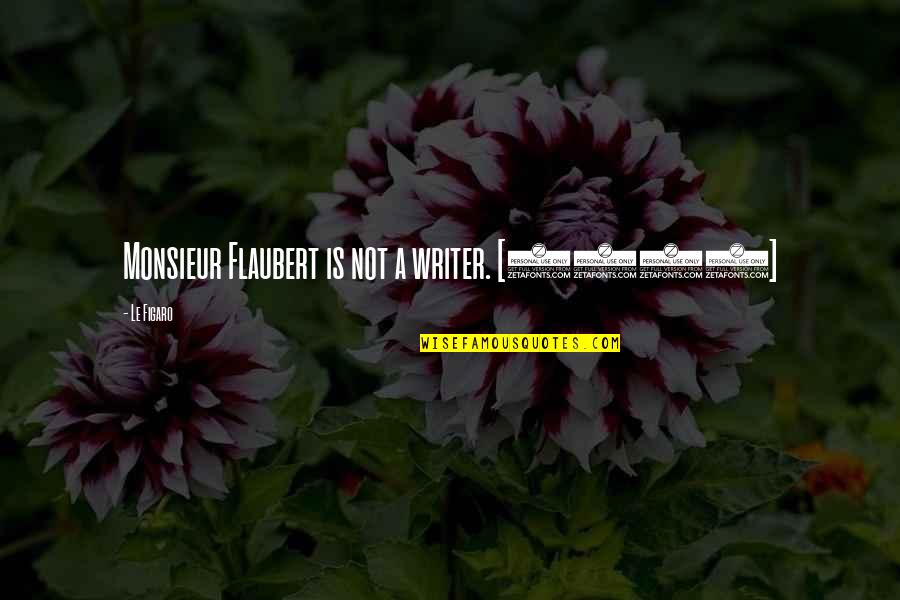 Bitmap File Quotes By Le Figaro: Monsieur Flaubert is not a writer. [1857]