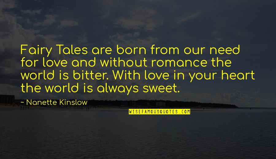 Bitter And Sweet Quotes By Nanette Kinslow: Fairy Tales are born from our need for