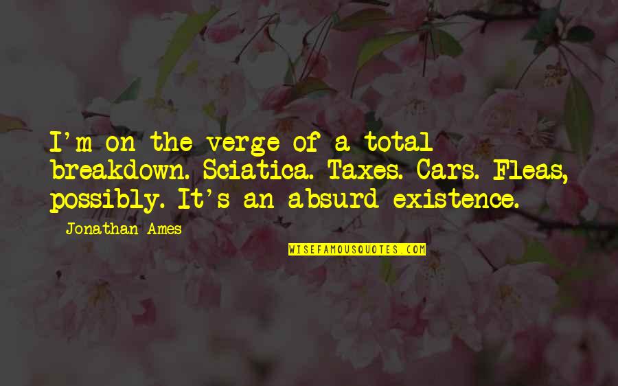 Bitterblue San Antonio Quotes By Jonathan Ames: I'm on the verge of a total breakdown.