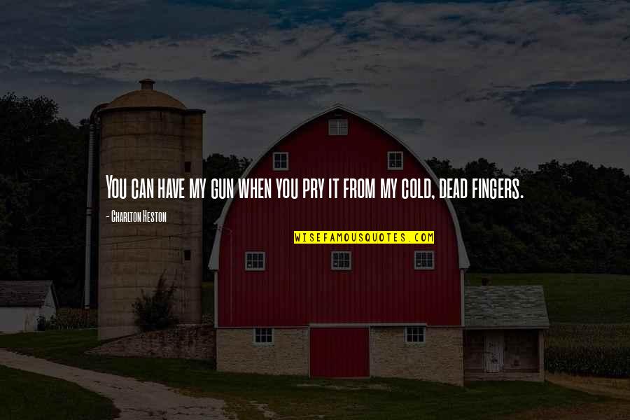 Biwer Welding Quotes By Charlton Heston: You can have my gun when you pry Biwer Welding Quotes By Charlton Heston: You can have my gun when you pry