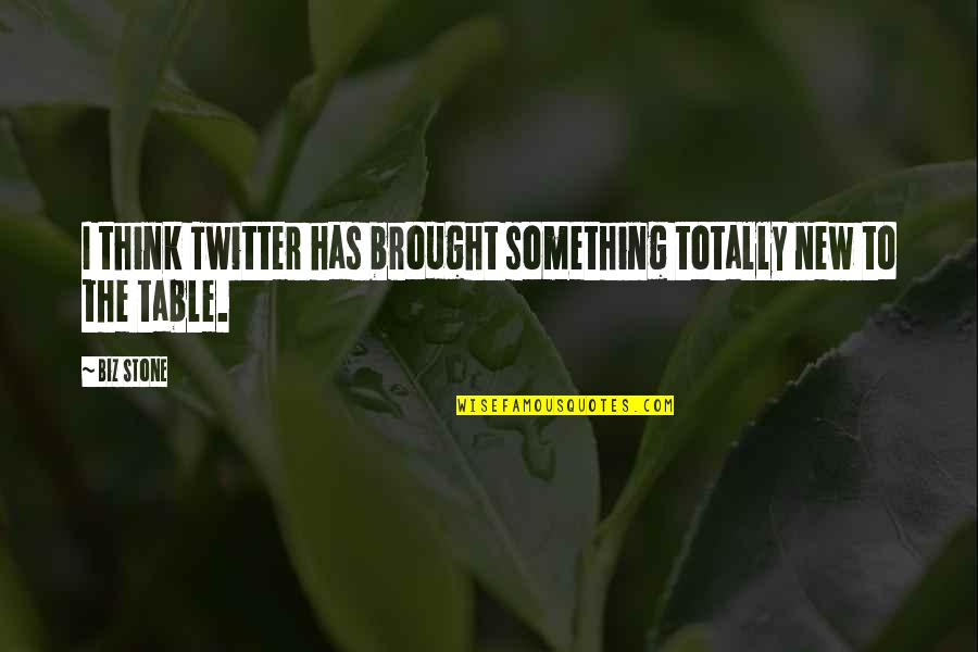 Biz Stone Quotes By Biz Stone: I think Twitter has brought something totally new