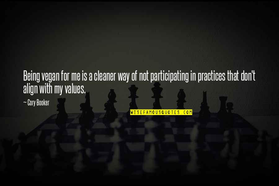 Black Barbershop Quotes By Cory Booker: Being vegan for me is a cleaner way Black Barbershop Quotes By Cory Booker: Being vegan for me is a cleaner way