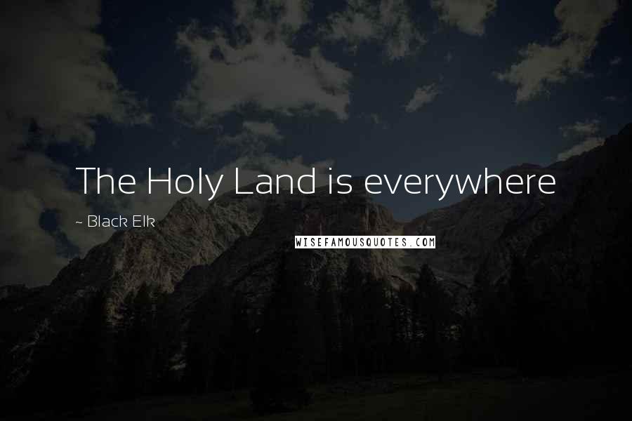 Black Elk quotes: The Holy Land is everywhere