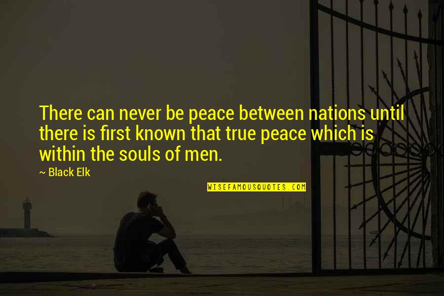 Black Elk Quotes By Black Elk: There can never be peace between nations until