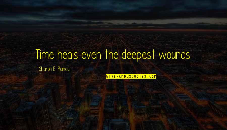 Black Hawk Down Quotes By Sharon E. Rainey: Time heals even the deepest wounds.