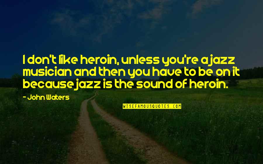 Black Watch Quotes By John Waters: I don't like heroin, unless you're a jazz