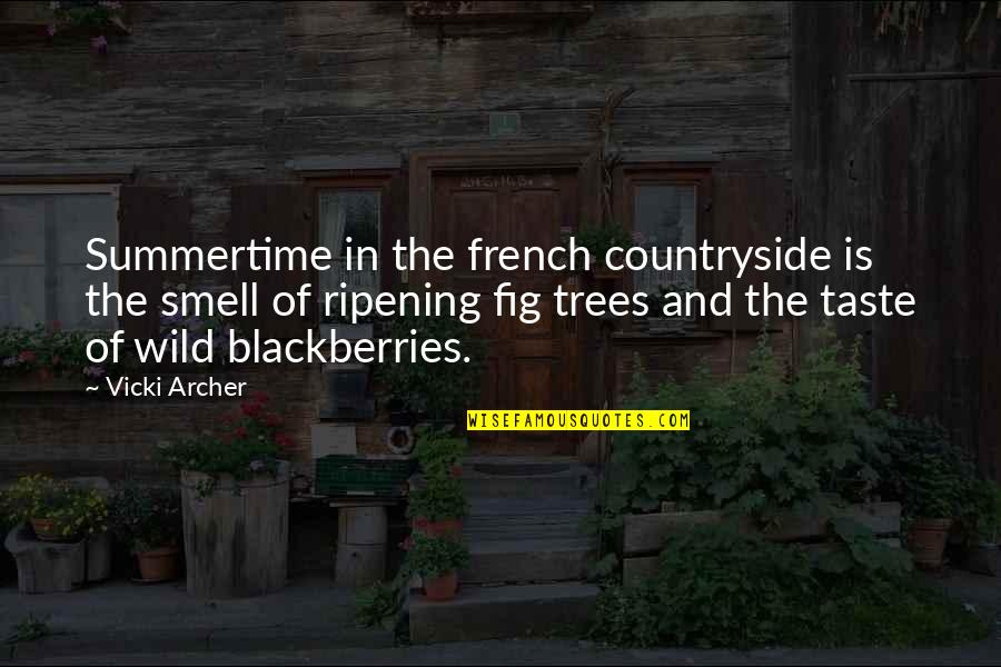 Blackberries Quotes By Vicki Archer: Summertime in the french countryside is the smell