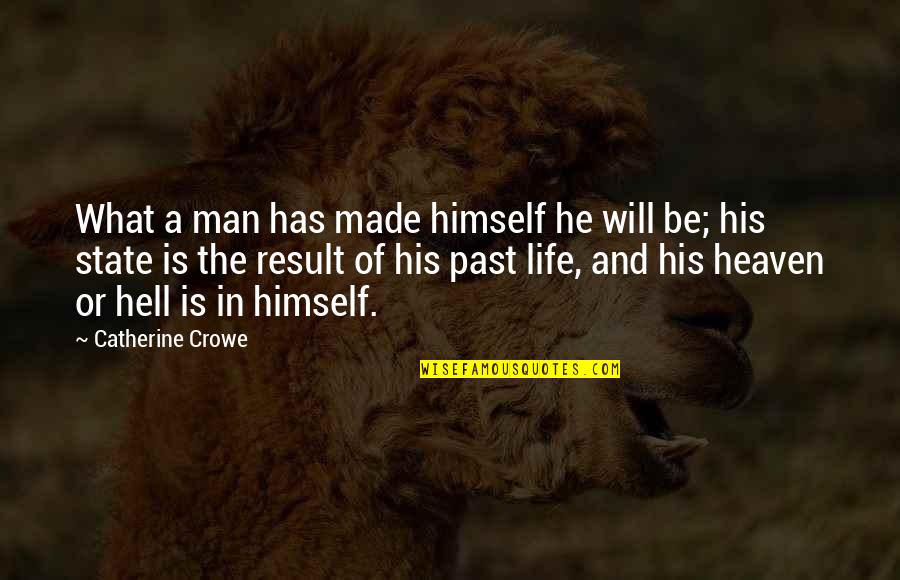 Blackistone Kevin Quotes By Catherine Crowe: What a man has made himself he will Blackistone Kevin Quotes By Catherine Crowe: What a man has made himself he will