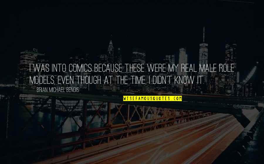 Blading Quotes By Brian Michael Bendis: I was into comics because these were my Blading Quotes By Brian Michael Bendis: I was into comics because these were my