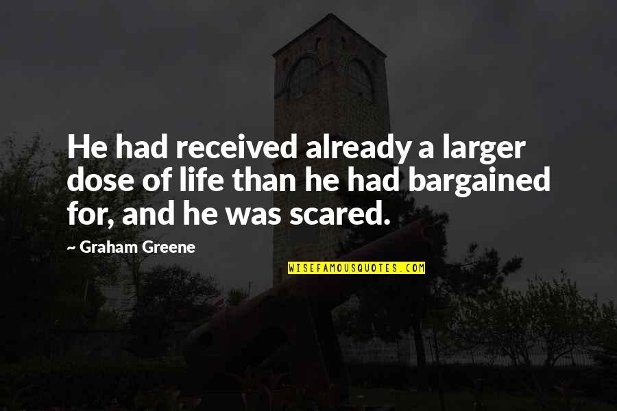 Blanchot Quotes By Graham Greene: He had received already a larger dose of Blanchot Quotes By Graham Greene: He had received already a larger dose of