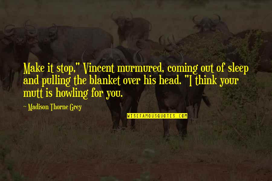 Blanket The Quotes By Madison Thorne Grey: Make it stop," Vincent murmured, coming out of
