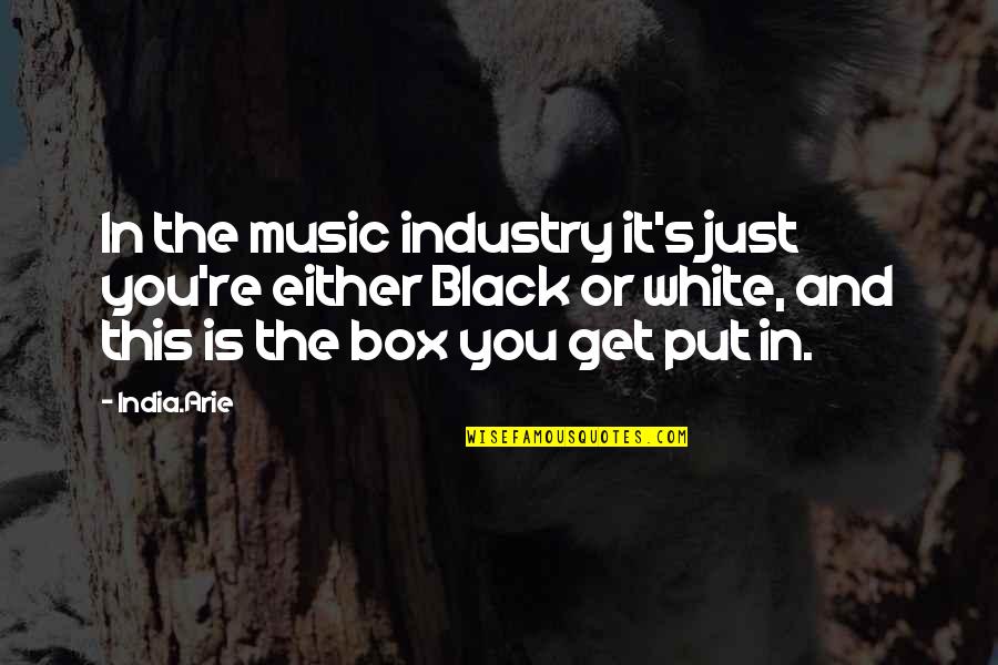 Blazing New Trails Quotes By India.Arie: In the music industry it's just you're either Blazing New Trails Quotes By India.Arie: In the music industry it's just you're either
