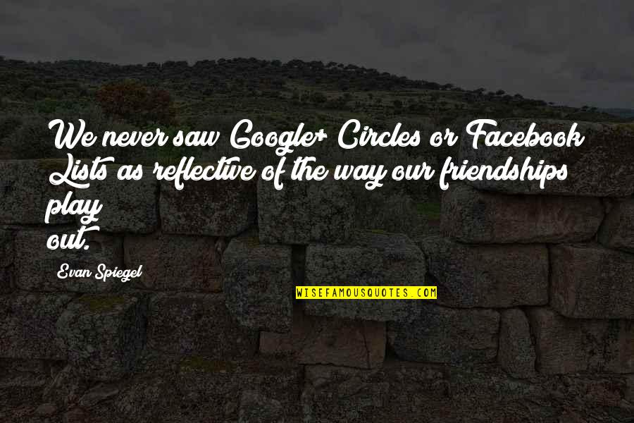 Bleach Diamond Dust Rebellion Quotes By Evan Spiegel: We never saw Google+ Circles or Facebook Lists